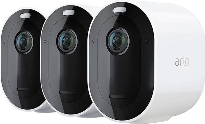 Pro 4 wireless 2K QHD kamera 3-pakning (hvit)
