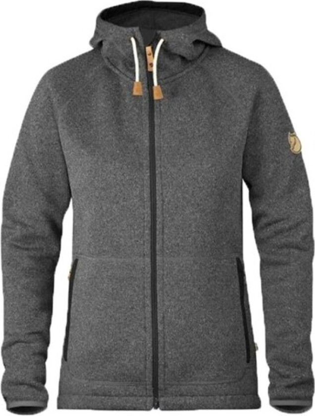 Women's Övik Reinforced Hoodie S, Dark Grey