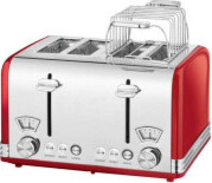 PC-TA 1194, 4 skiver, Rød, Stål, Metall, Knapper, Nivå, Rotasjon, 1630 W, 220 - 240 V