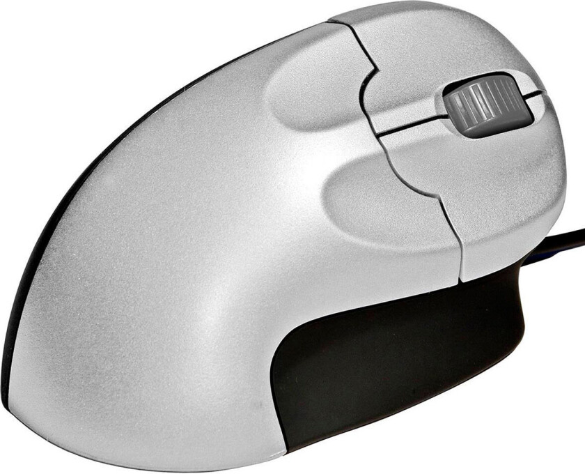 BakkerElkhuizen Grip Mouse (USB) Svart/Sølv