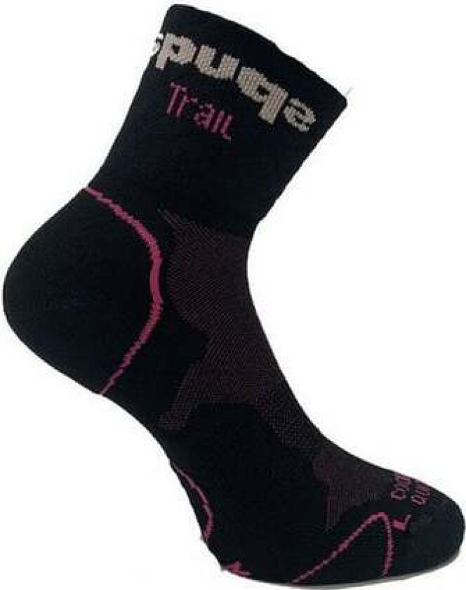 Sportssokker Spuqs Coolmax Protect NR Sort Rosa