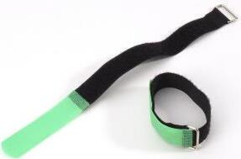 Hook and Loop Cable Tie Pack of 10 300 mm x 20 mm Green