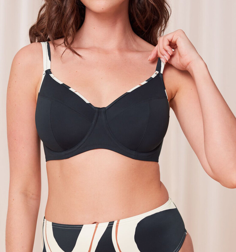 Summer Rød Bikinitopp Med Bøyle, Farge: Svart, Størrelse: 42D, Kvinner