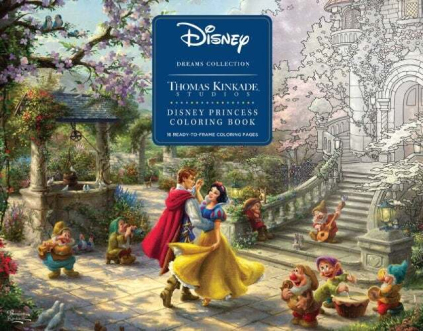 Disney Dreams Collection Thomas Kinkade Studios Disney Princess Coloring Poster av Thomas Kinkade