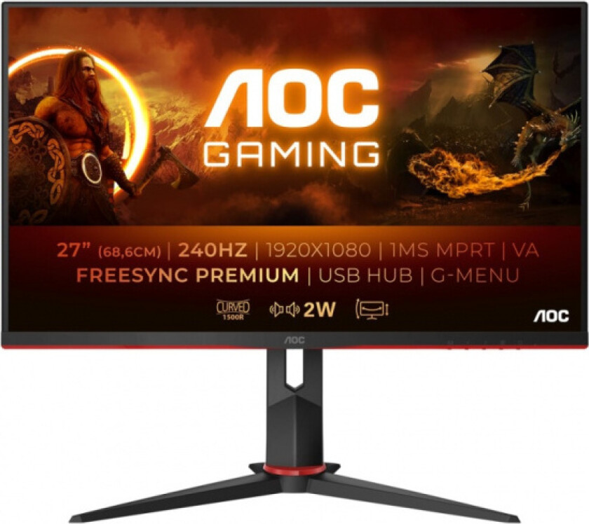 Aoc Gaming C27g2zu/bk 27" 1920 X 1080 16:9 Va 240hz