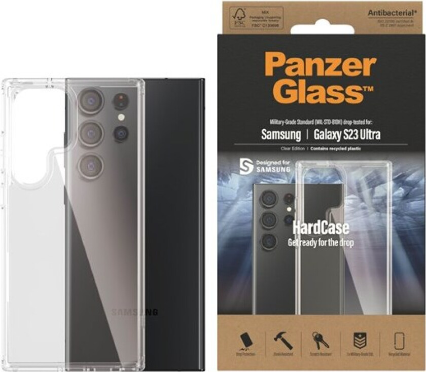 Panzerglass Hardcase Samsung Galaxy S23 Ultra Gjennomsiktig