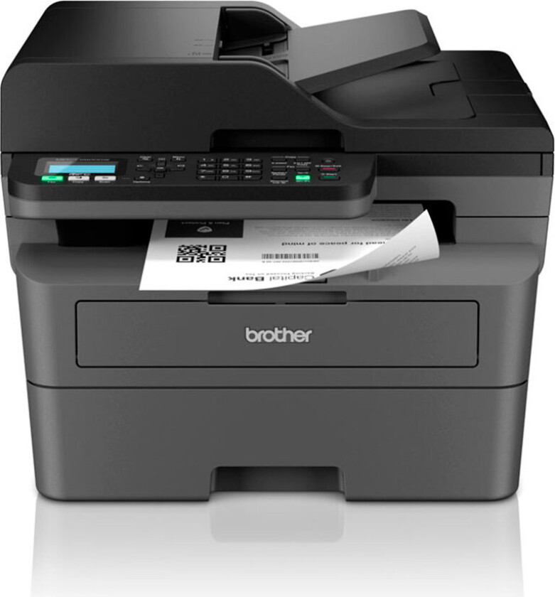MFC-L2827DW - Multifunksjonsskriver - S/H - laser - A4/Legal (medie) - opp til 32 spm (kopiering) - opp til 32 spm (trykking) - 250 ark - 33.6 kbps - USB 2.0, LAN, Wi-Fi(n)