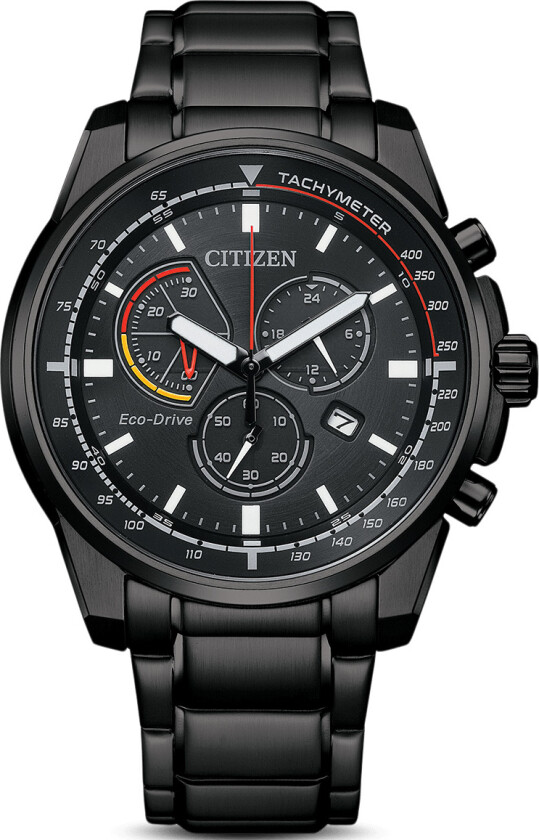 Active Sporty Chronograph AT1195-83E - Kvarts - Sort - Herreklokker - Rustfritt stål - ledd m/pin - Mineral