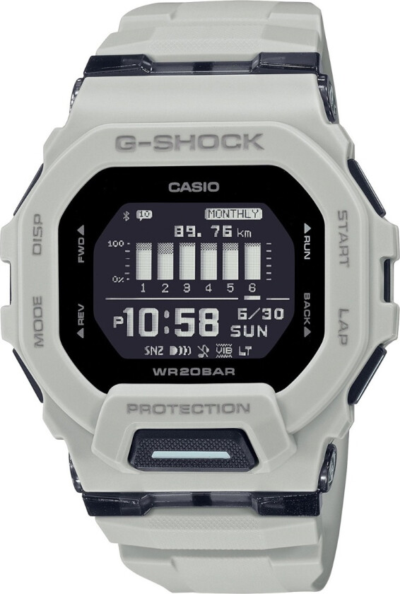 G-Shock G-Squad GBD-200UU-9ER - Digital - Hvit - Herreklokker - Resin - Mineral