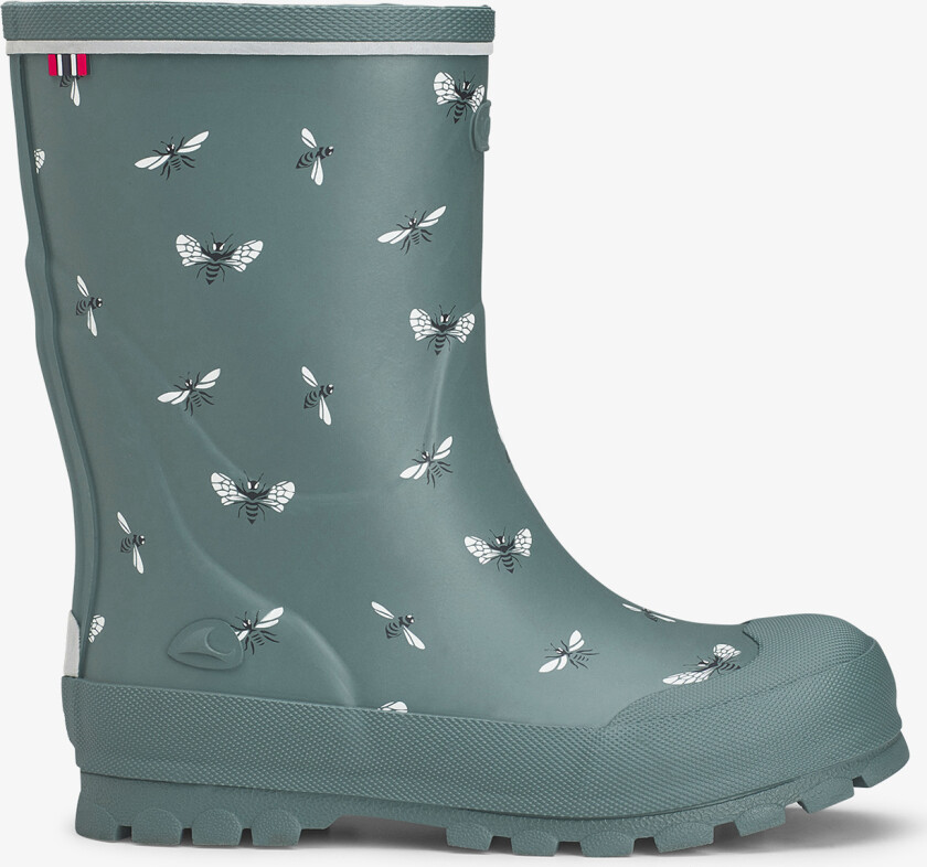 Jolly Print Bluegreen/White Rubber Boot
