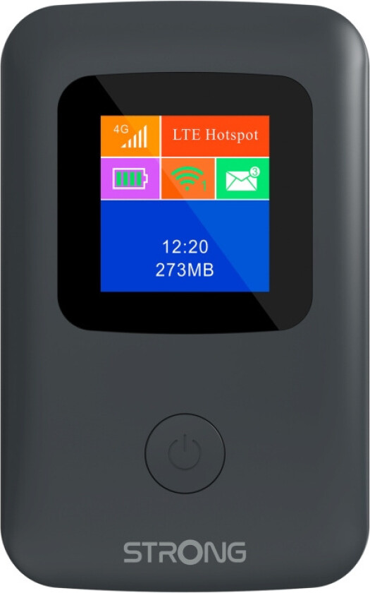Strong Sterk 4GMIFI150D, mobilnettverksruter, svart, hjemme, 802.11b, 802.11g, Wi-Fi 4 (802.11n), 150 Mbit/s, 2,4 GHz