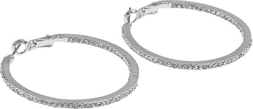 Snö Of Sweden Story Earring Silver/Clear 40mm