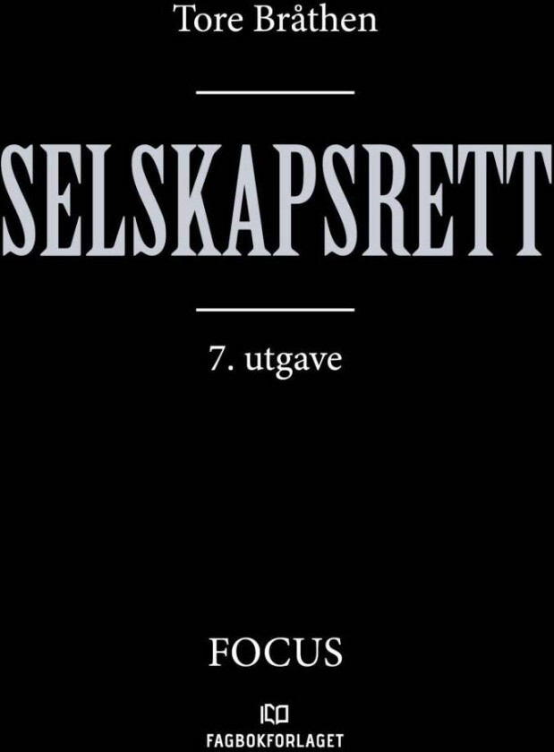 Selskapsrett av Tore Bråthen