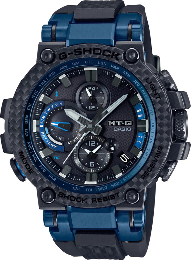 G-Shock MTG-B1000XB-1AER - Kvarts - Sort - Herreklokker - Resin - Safir