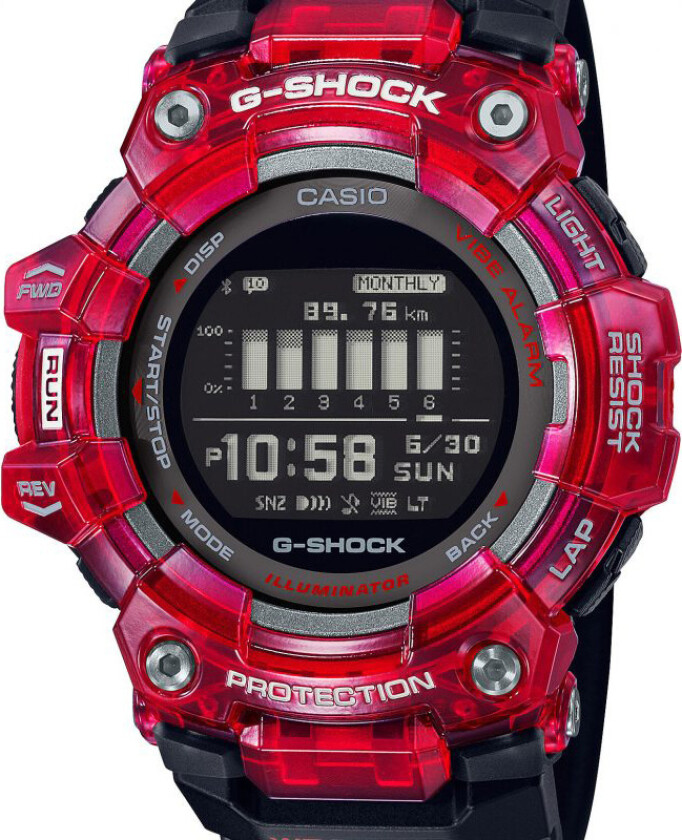 G-Shock GBD-100SM-4A1ER - Digital - Sort - Herreklokker - Resinledd - Mineral