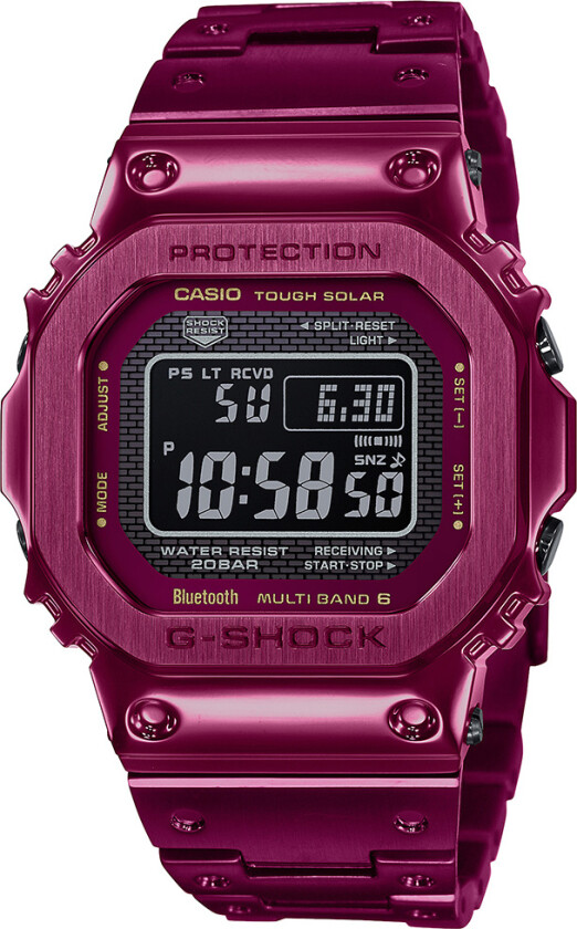 G-Shock GMW-B5000RD-4ER - Digital - Champagne - Herreklokker - Rustfritt stål - ledd m/pin - Mineral