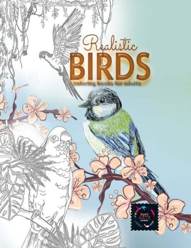 Realistic Birds coloring books for adults av Happy Arts Coloring