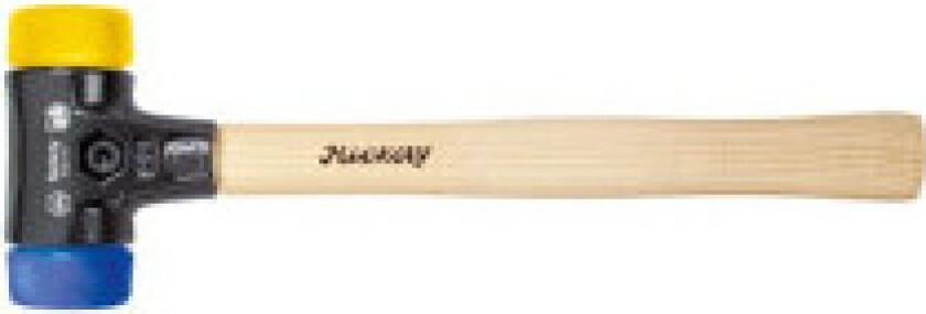 Wiha Soft-Faced Hammer Safety Myk/Middels hard med Hickory trehåndtak, Rund Hammer Face