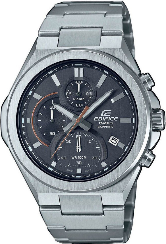 Edifice EFB-700D-8AVUEF - Kvarts - Sølv - Herreklokker - Rustfritt stål - ledd m/pin - Safir