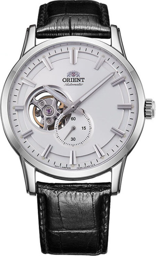 Contemporary Open Heart Sapphire Automatic RA-AR0004S - Automatisk - Sølv - Herreklokker - Skinn - Safir