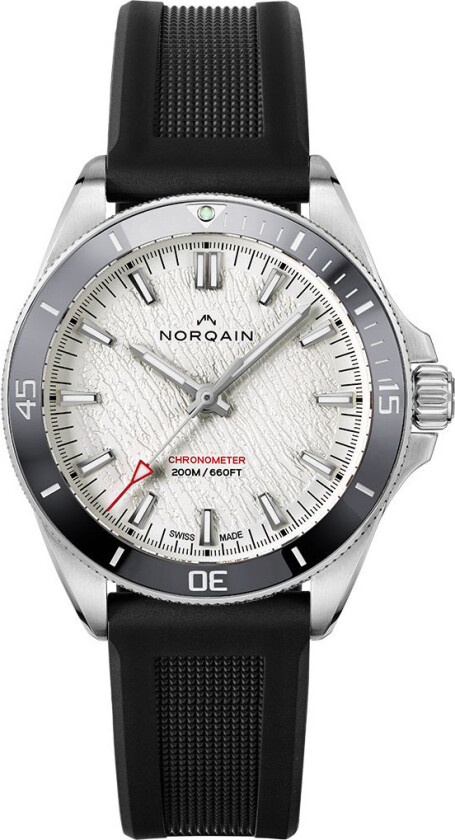 Adventure Neverest Glacier 40mm NN1001SC3CA/GL101/15BR.18S - Automatisk - Sølv - Herreklokker - Silikon - Safir