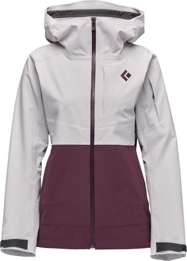 Women's Recon Stretch Ski Shell L, Ice Pink-Blackberry