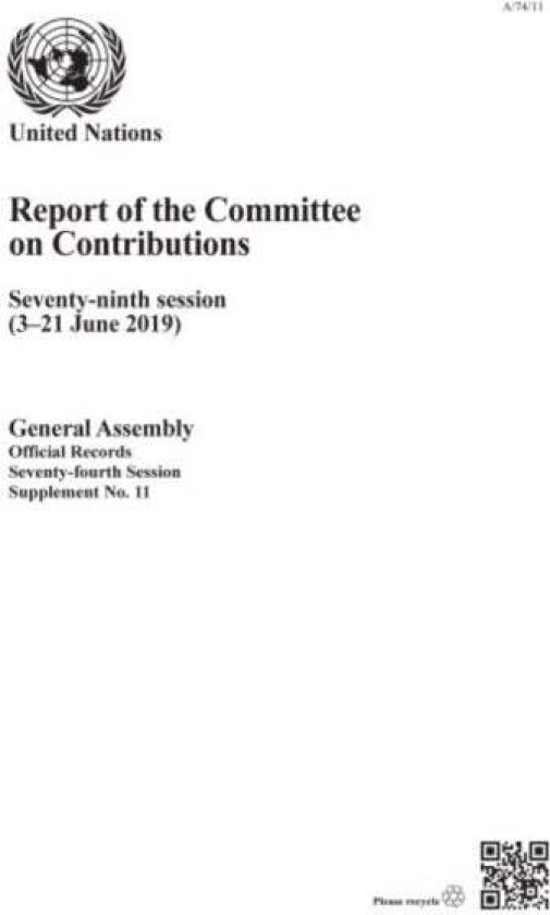 Report of the Committee on Contributions av United Nations: Committee on Contributions, United Nations: General Assembly