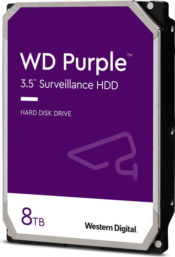 WD Purple WD84PURZ - Harddisk - 8 TB - intern - 3.5 - SATA 6Gb/s - 5640 rpm - buffer: 128 MB