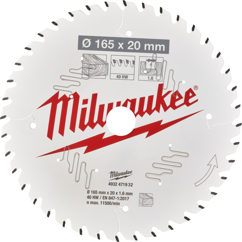 Rundsavklinge PW 160Ã20Ã1,6mm 40ATB