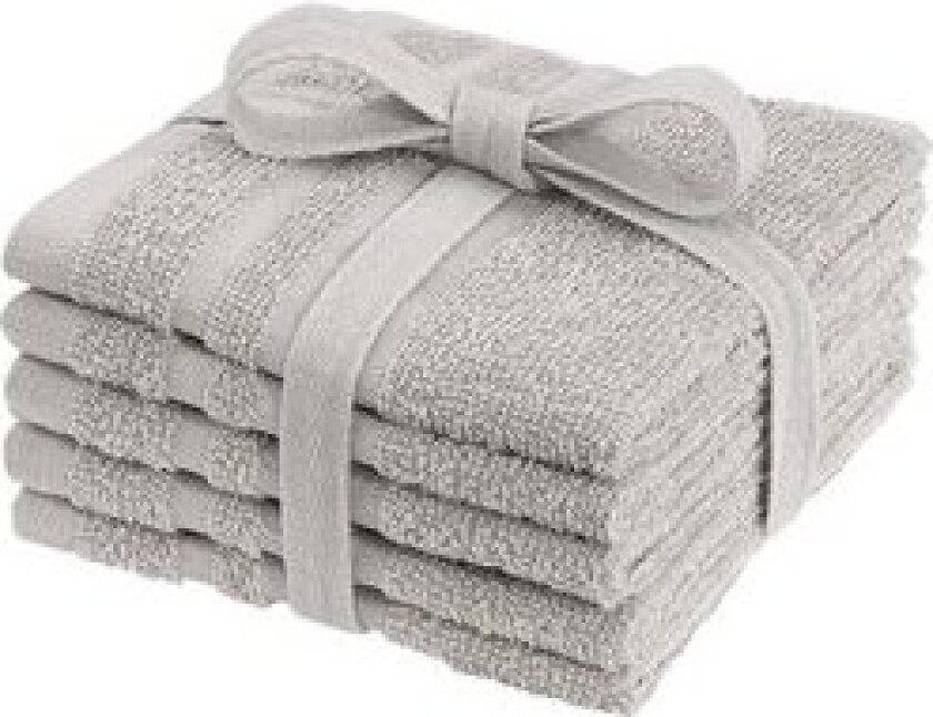 Vaskekluter ensfargede av frotté 5-pk