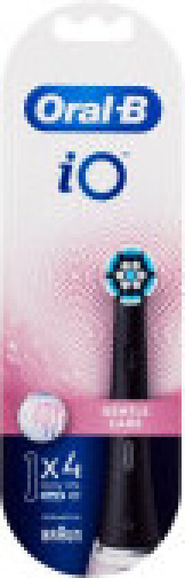 Oral-B Gentle Care Tannbørstehoveder - Svart - 4-pakning
