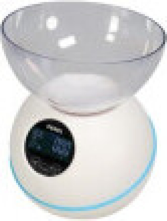 Digital kjøkkenvekt - 5 Kg / 1 G - Med Temperatur / Klokke / Alarm / Timer