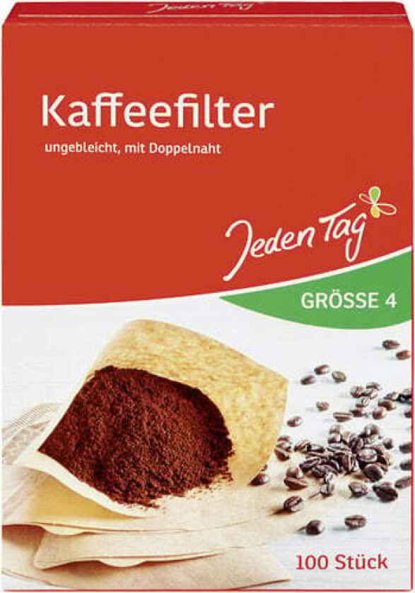 Bilde av <div>Hver dag kaffefilter størrelse 4 100 stk,</div>