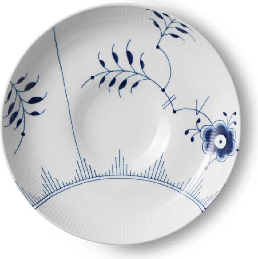 Blue Fluted Mega bolle 34 cm
