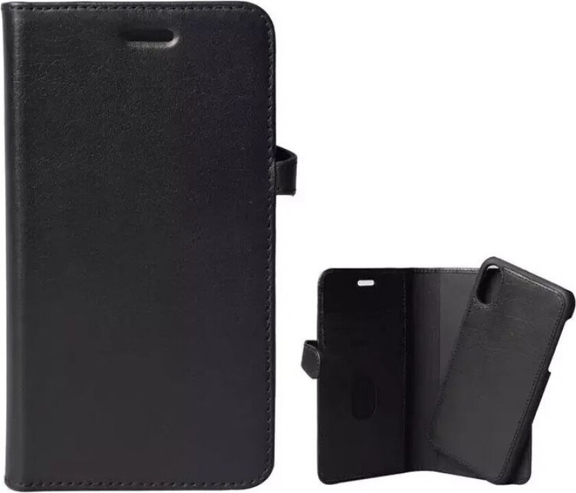 GEAR iPhone XR Buffalo Wallet Skinndeksel med Lommebok Svart