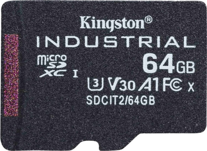 Industrial - Flashminnekort - 64 GB - A1 / Video Class V30 / UHS-I U3 / Class10 - microSDXC UHS-I