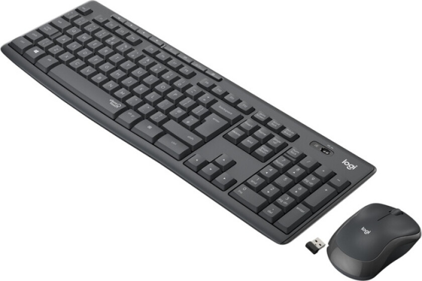 MK295 Silent Wireless Combo - US - Tastatur & Mussett - Universal - Svart