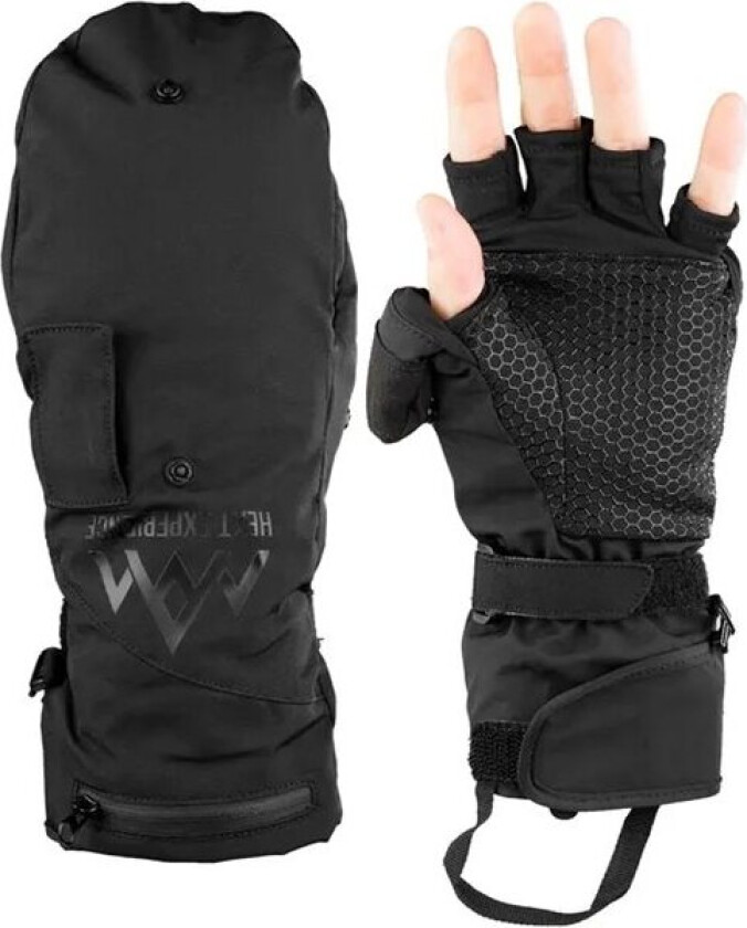 Heated Pullover Mittens XL, Black