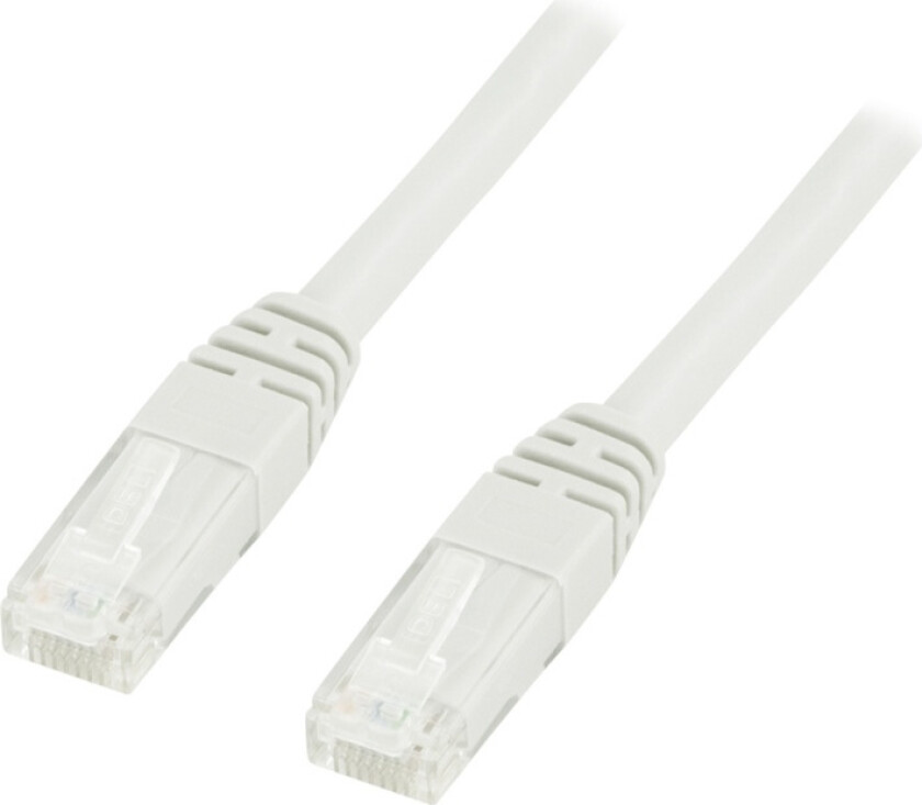 Bilde av - Koblingskabel - RJ-45 (hann) til RJ-45 (hann) - 30 cm - UTP - CAT 6 - formstøpt - hvit