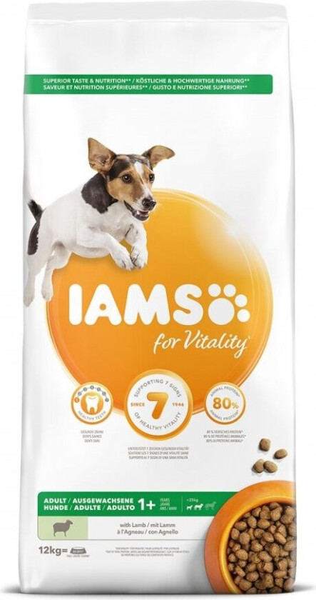 Iams for Vitality Dog Adult Small & Medium Breed Lamb (12 kg)