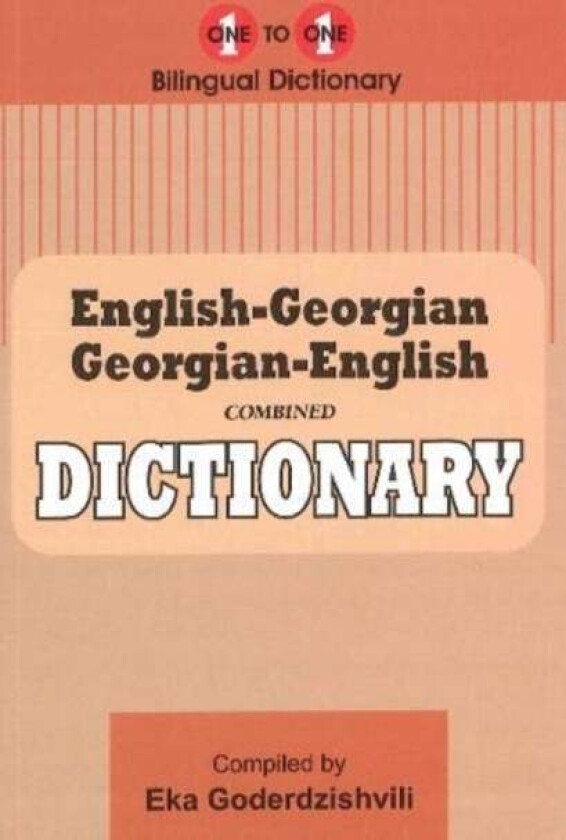 English-Georgian & Georgian-English One-to-One Dictionary (exam-suitable) av E Goderdzishvili