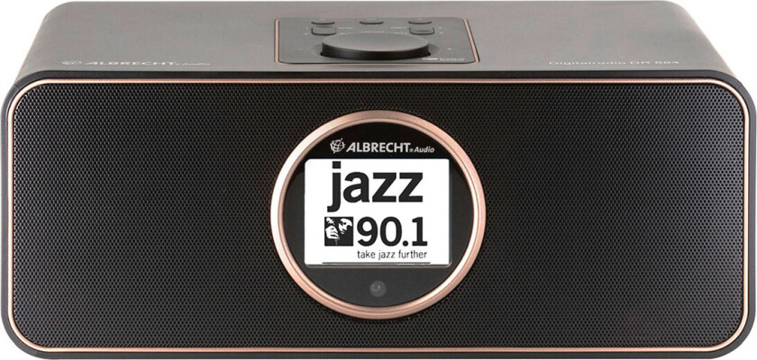 Internet Bordradio Albrecht Dr 884 Internet, Dab+, Dab, Fm Inkl. Fjernbetjening Sort