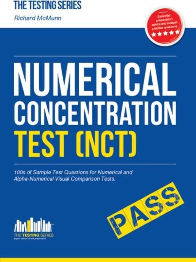 Numerical Concentration Test (NCT): Sample Test Questions for Train Drivers and Recruitment Processe av Richard McMunn
