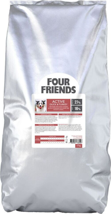 Active Duck & Turkey Tørrfôr til Hund 17 kg
