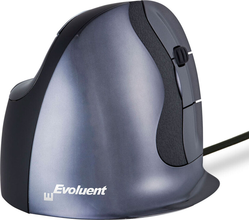 Evoluent D - mouse - USB - Vertical mouse - Optisk - 6 - Grå