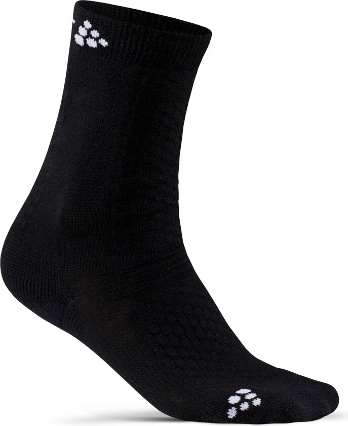 Juniors' Warm Mid 2-Pac Sock 25/27, Black