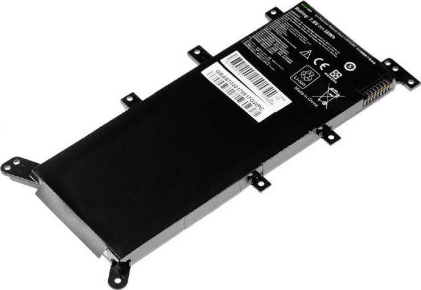Green Cell - Batteri til bærbar PC (tilsvarer: ASUS C21N1347) - litiumpolymer - 4-cellers - 4000 mAh - svart - for ASUS A555 F555 K555 R556 X555