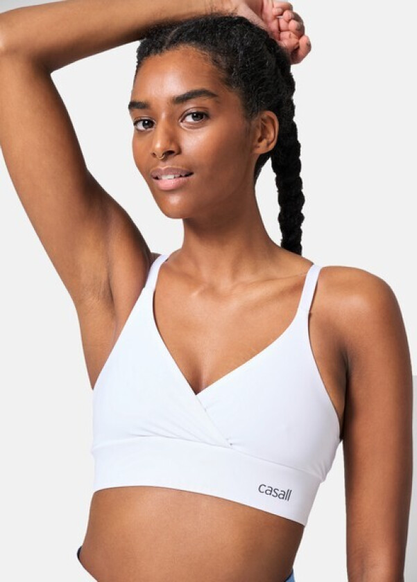 Wrap Sports Bra, White, M, Løpeklær