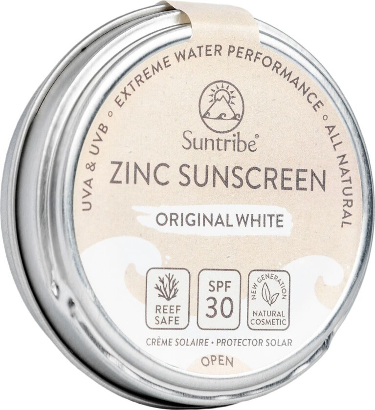 Natural Mineral Face and Sport Zinc Sunscreen SPF 30 45 g, White