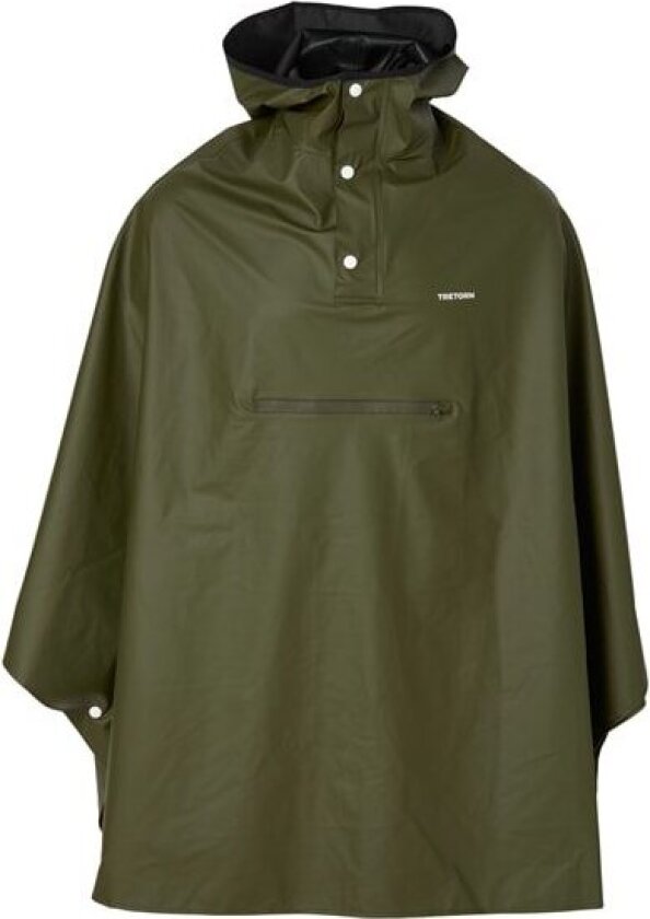 PU Light Rainponcho Forest green OneSize, Forest green